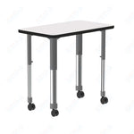 Correll Rectangular Markerboard - Dry Erase High Pressure Collaborative Desk 27