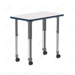 Correll Rectangular Markerboard - Dry Erase High Pressure Collaborative Desk 27