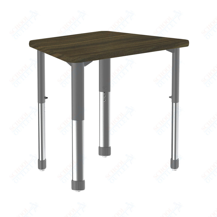 Correll Trapezoid Deluxe High Pressure Collaborative Desk 32"W x 22"L x 25 - 35"H Adjustable Height (COR - AD2232 - TRP - XX) - SchoolOutlet