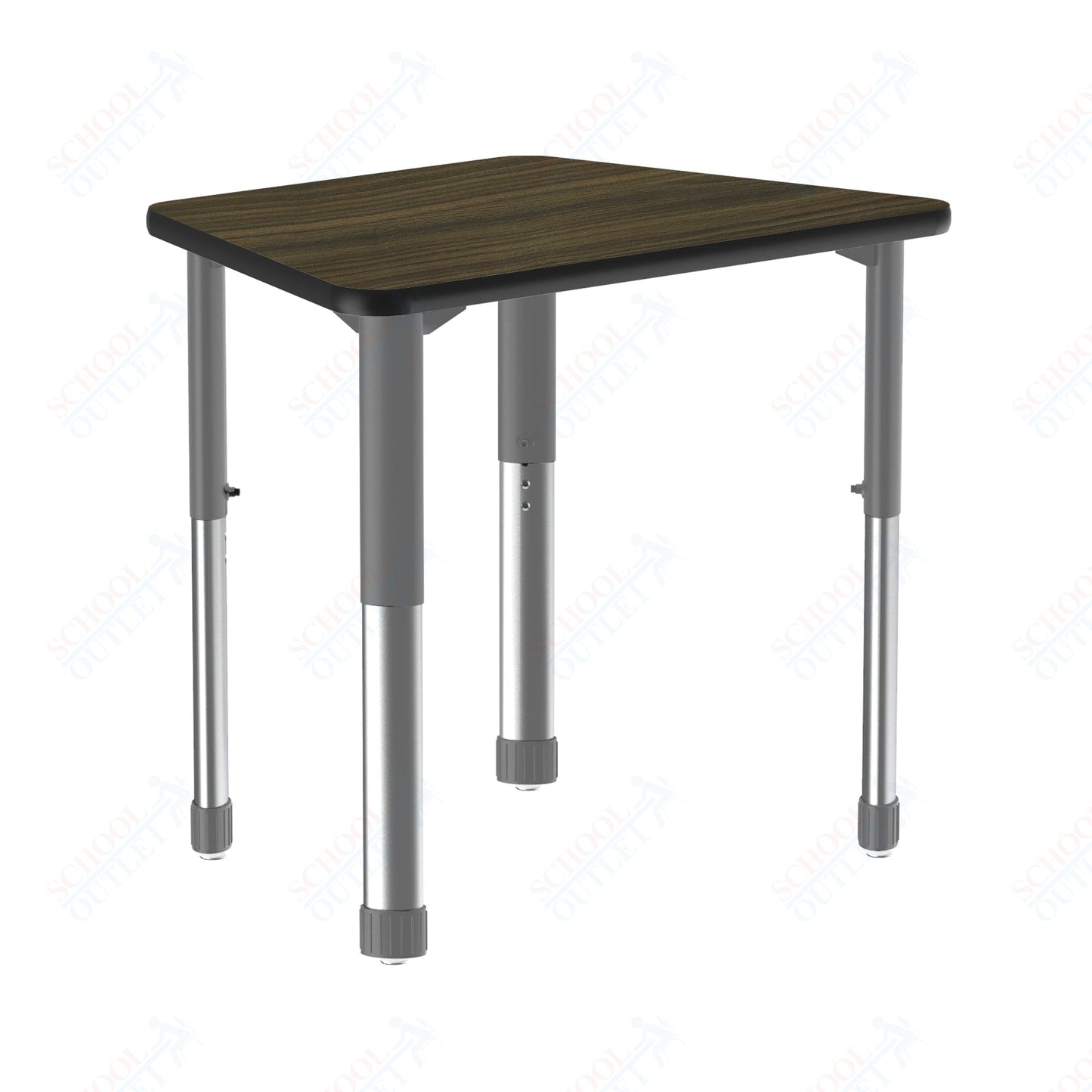 Correll Trapezoid Deluxe High Pressure Collaborative Desk 32"W x 22"L x 25 - 35"H Adjustable Height (COR - AD2232 - TRP - XX) - SchoolOutlet