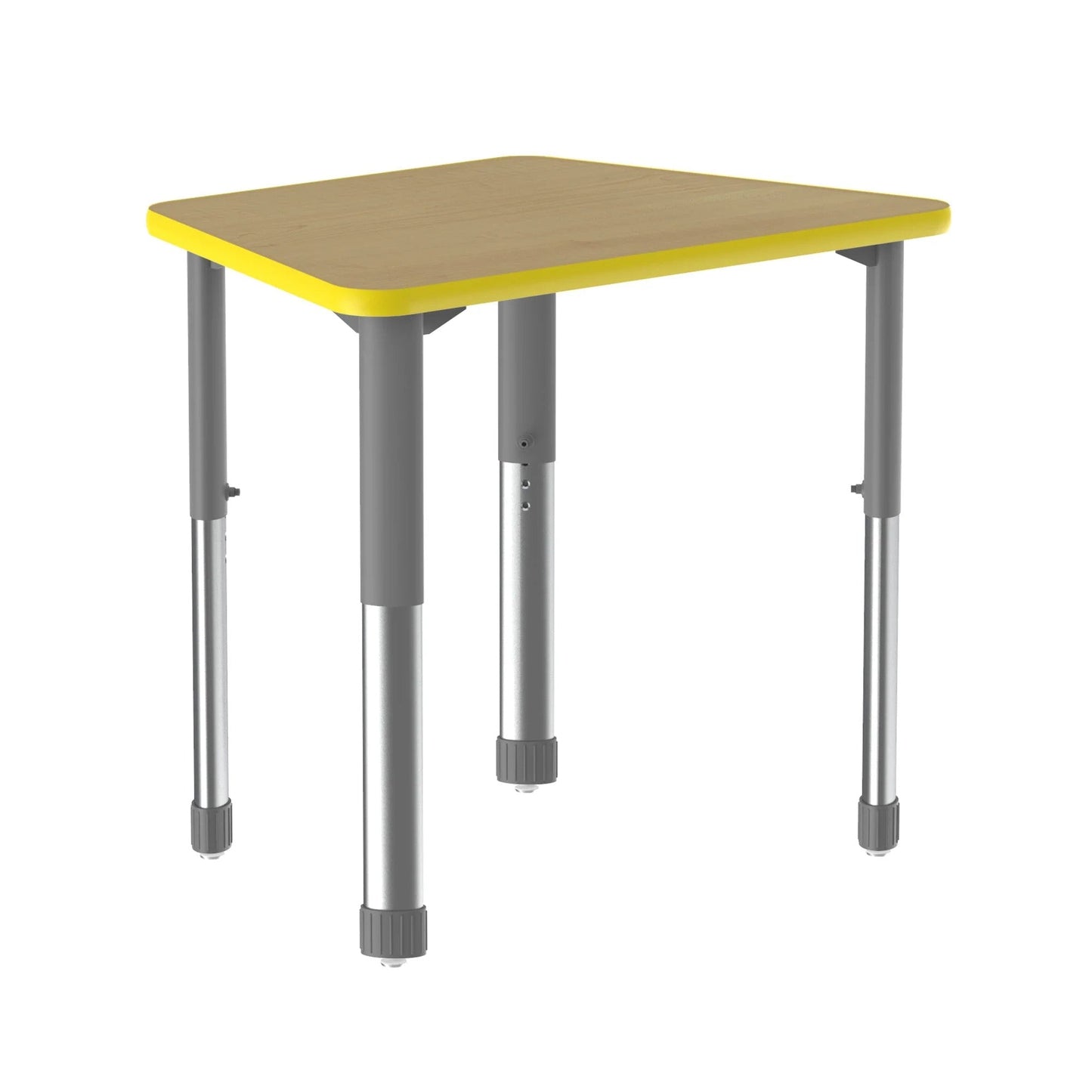 Correll Trapezoid Deluxe High Pressure Collaborative Desk 32"W x 22"L x 25 - 35"H Adjustable Height (COR - AD2232 - TRP - XX) - SchoolOutlet