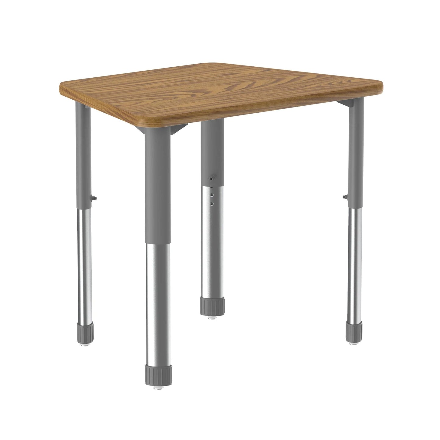 Correll Trapezoid Deluxe High Pressure Collaborative Desk 32"W x 22"L x 25 - 35"H Adjustable Height (COR - AD2232 - TRP - XX) - SchoolOutlet