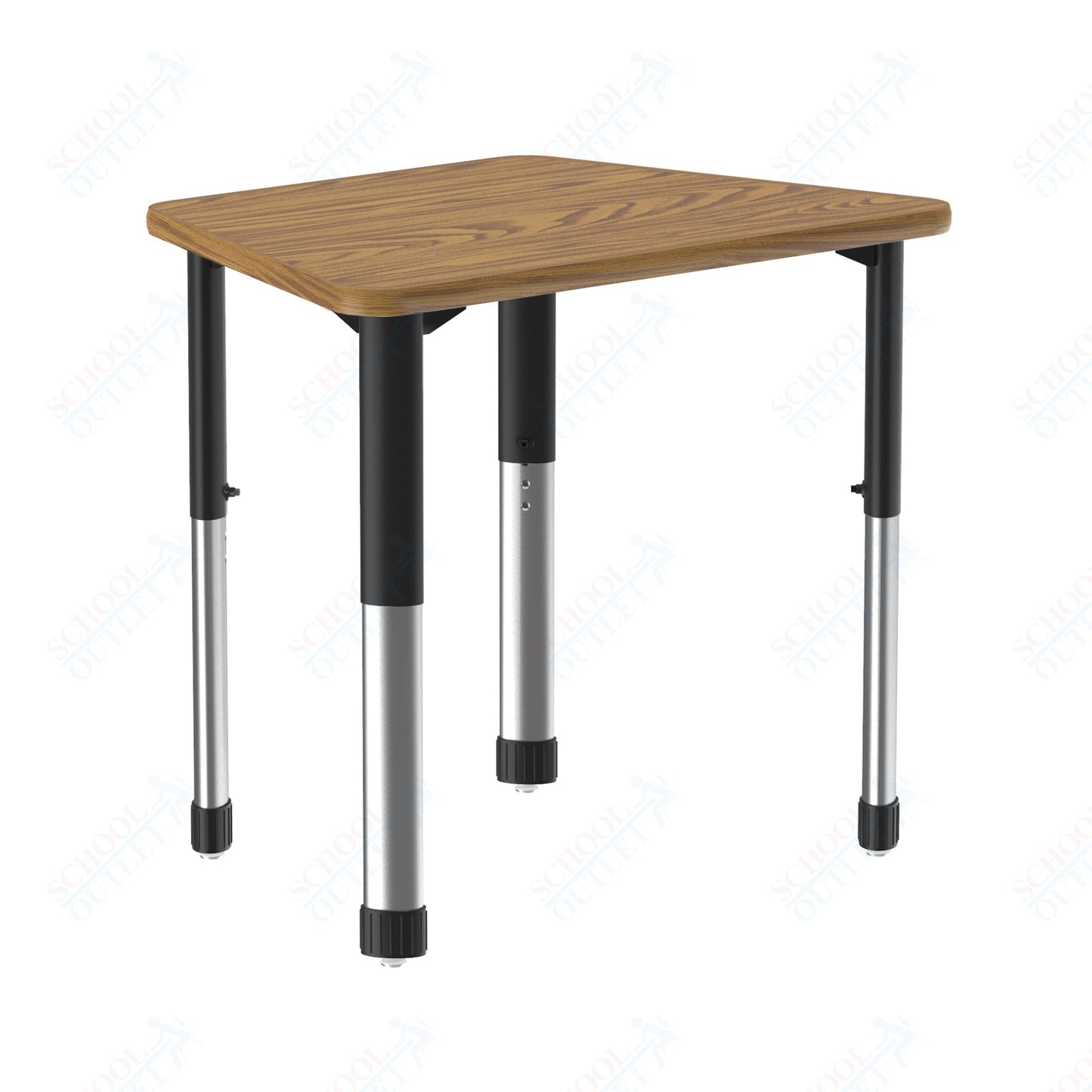 Correll Trapezoid Deluxe High Pressure Collaborative Desk 32"W x 22"L x 25 - 35"H Adjustable Height (COR - AD2232 - TRP - XX) - SchoolOutlet