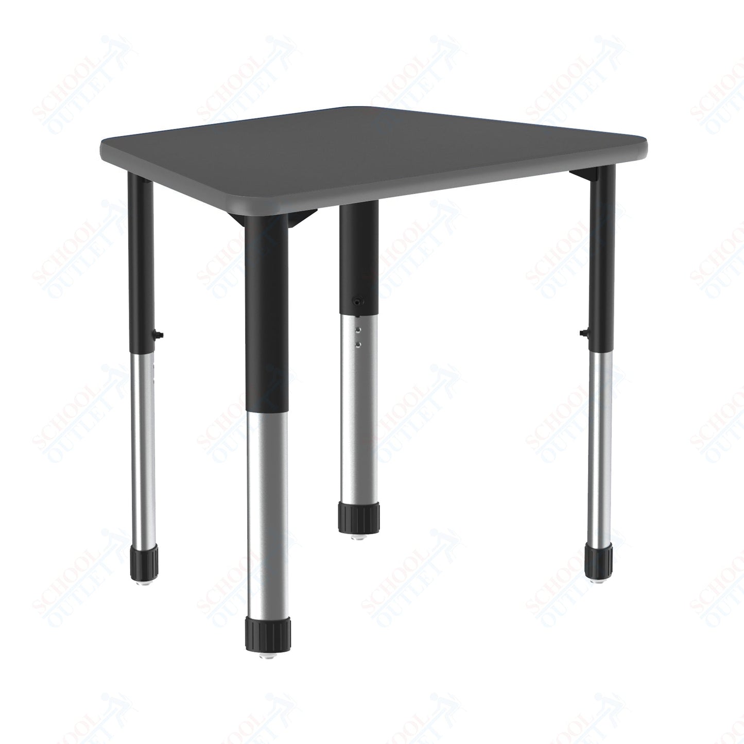 Correll Trapezoid Deluxe High Pressure Collaborative Desk 32"W x 22"L x 25 - 35"H Adjustable Height (COR - AD2232 - TRP - XX) - SchoolOutlet