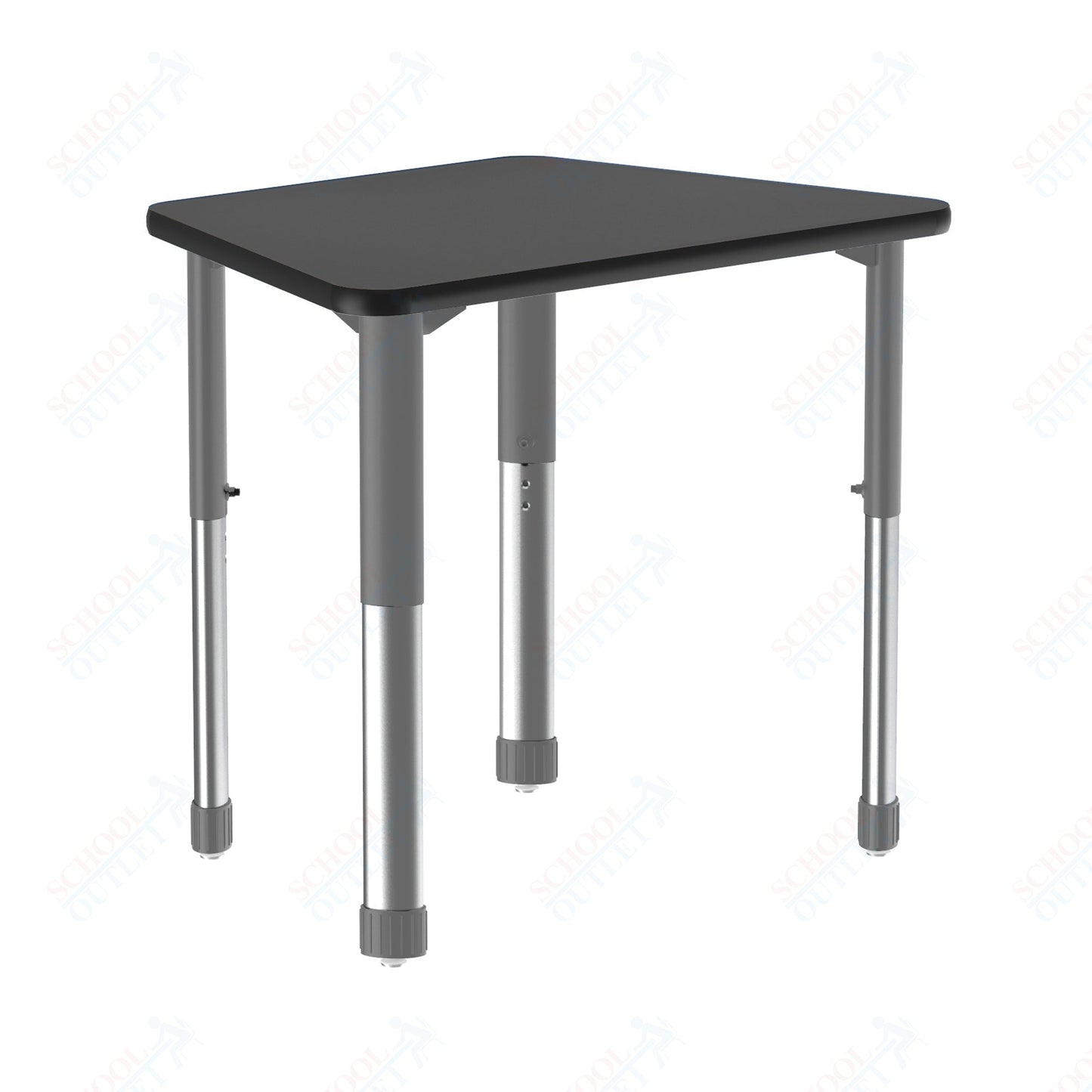 Correll Trapezoid Deluxe High Pressure Collaborative Desk 32"W x 22"L x 25 - 35"H Adjustable Height (COR - AD2232 - TRP - XX) - SchoolOutlet