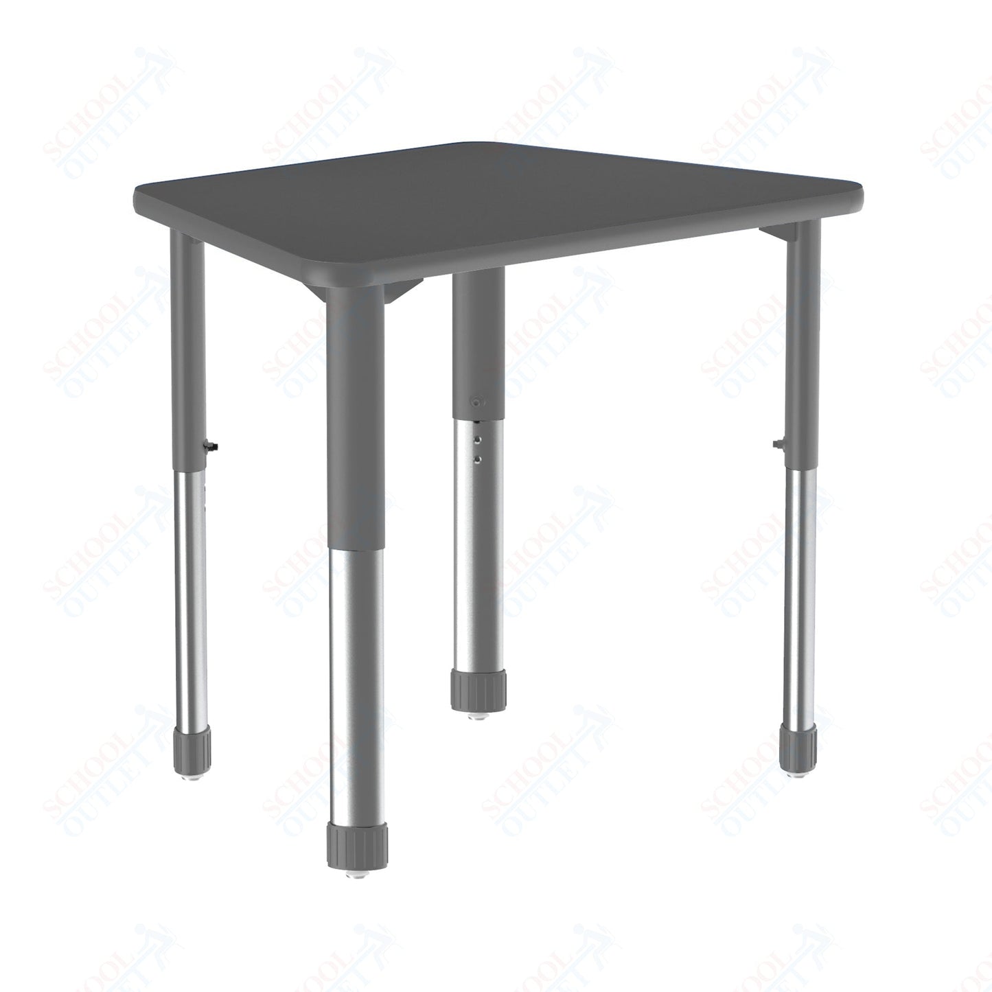 Correll Trapezoid Deluxe High Pressure Collaborative Desk 32"W x 22"L x 25 - 35"H Adjustable Height (COR - AD2232 - TRP - XX) - SchoolOutlet