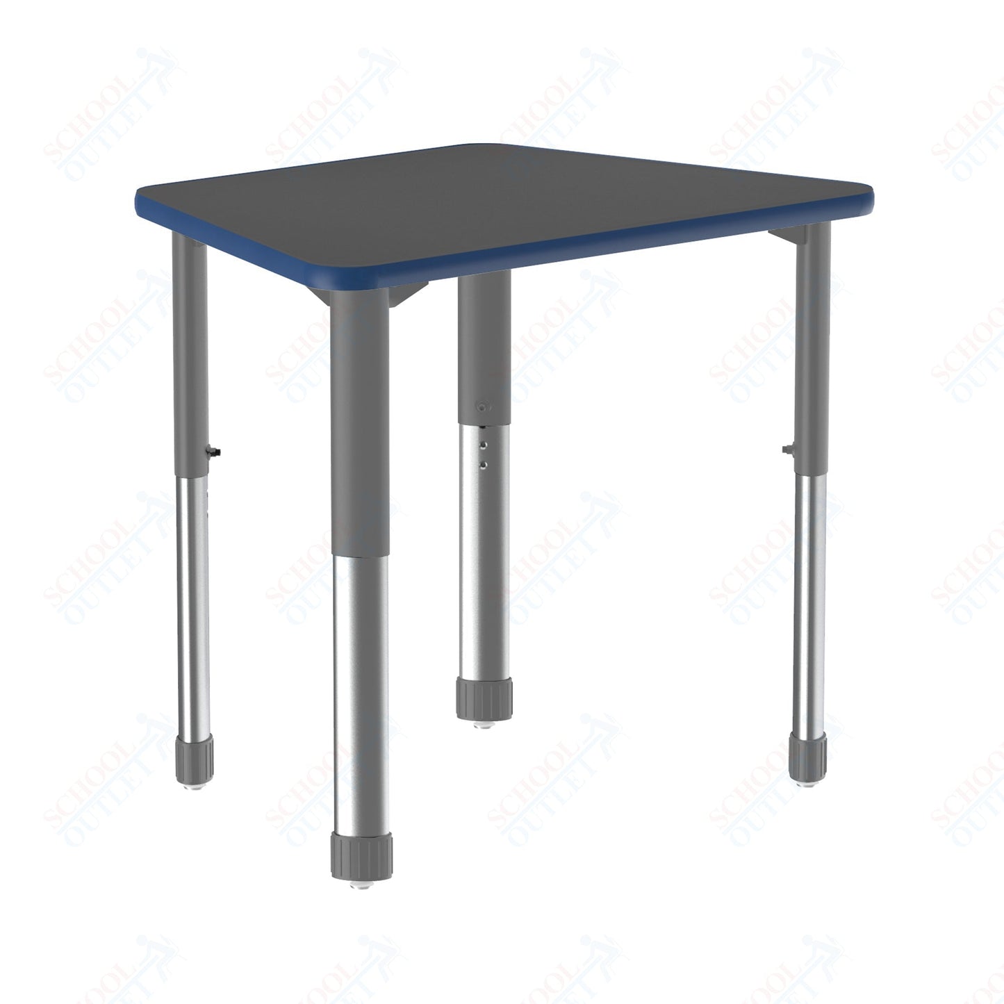 Correll Trapezoid Deluxe High Pressure Collaborative Desk 32"W x 22"L x 25 - 35"H Adjustable Height (COR - AD2232 - TRP - XX) - SchoolOutlet
