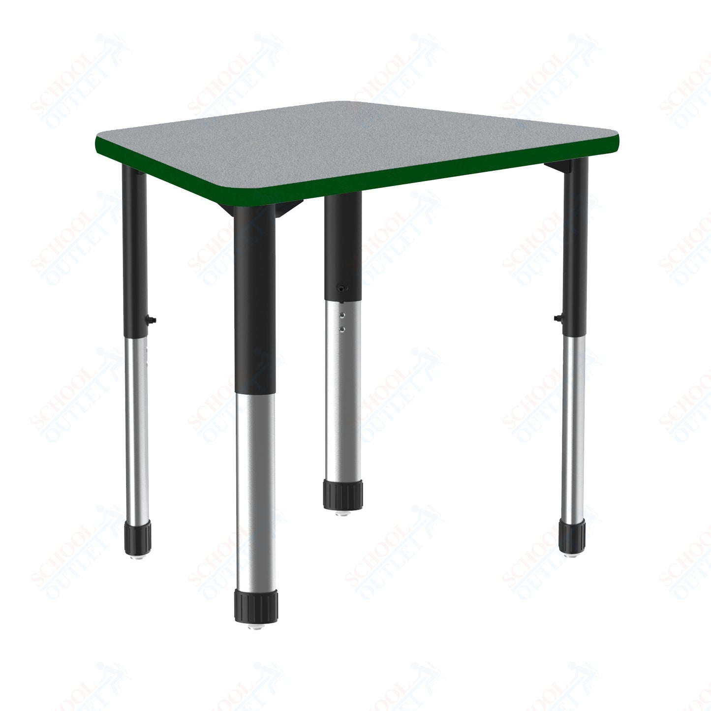 Correll Trapezoid Deluxe High Pressure Collaborative Desk 32"W x 22"L x 25 - 35"H Adjustable Height (COR - AD2232 - TRP - XX) - SchoolOutlet