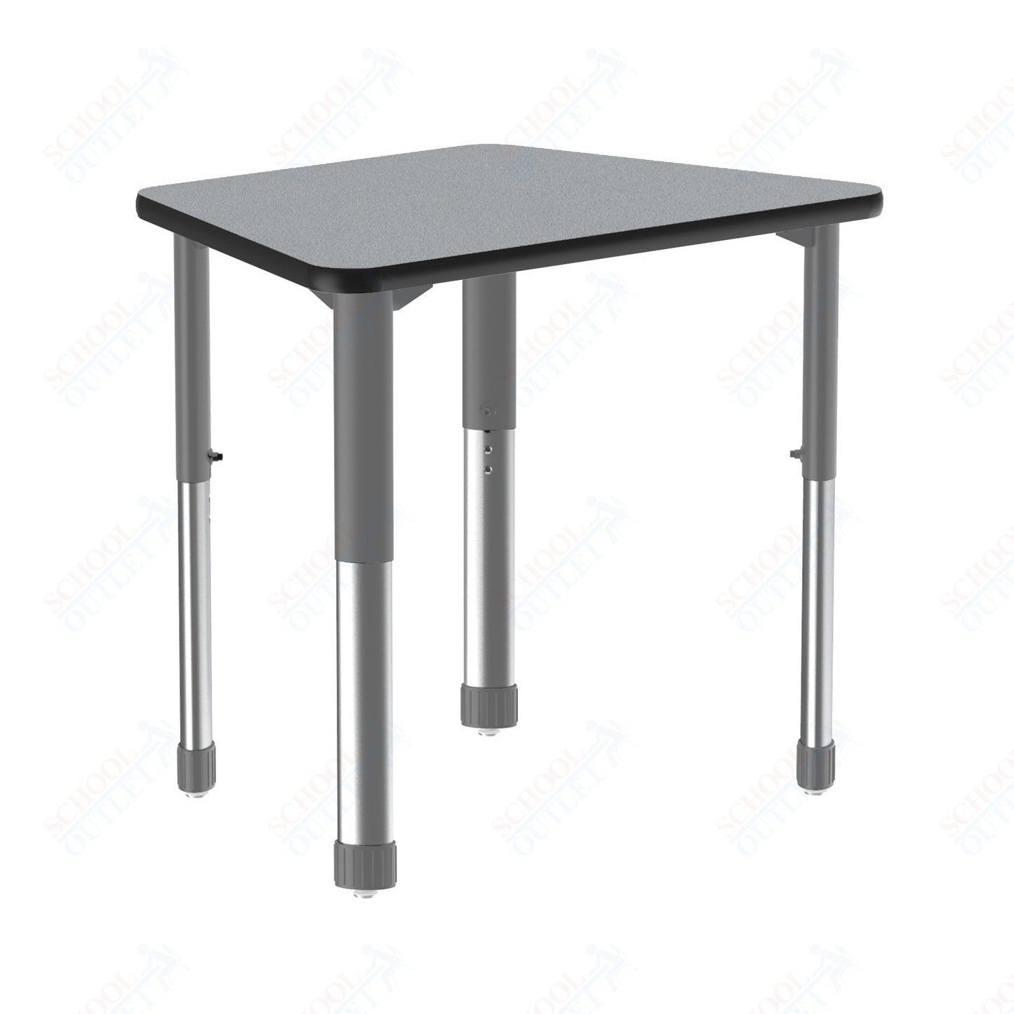 Correll Trapezoid Deluxe High Pressure Collaborative Desk 32"W x 22"L x 25 - 35"H Adjustable Height (COR - AD2232 - TRP - XX) - SchoolOutlet