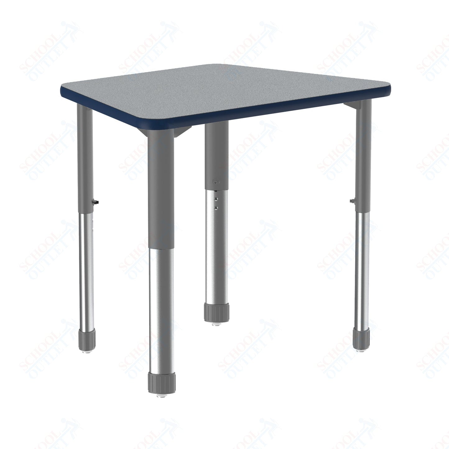 Correll Trapezoid Deluxe High Pressure Collaborative Desk 32"W x 22"L x 25 - 35"H Adjustable Height (COR - AD2232 - TRP - XX) - SchoolOutlet