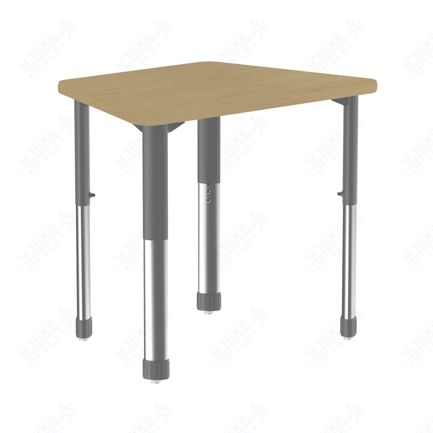 Correll Trapezoid Deluxe High Pressure Collaborative Desk 32"W x 22"L x 25 - 35"H Adjustable Height (COR - AD2232 - TRP - XX) - SchoolOutlet