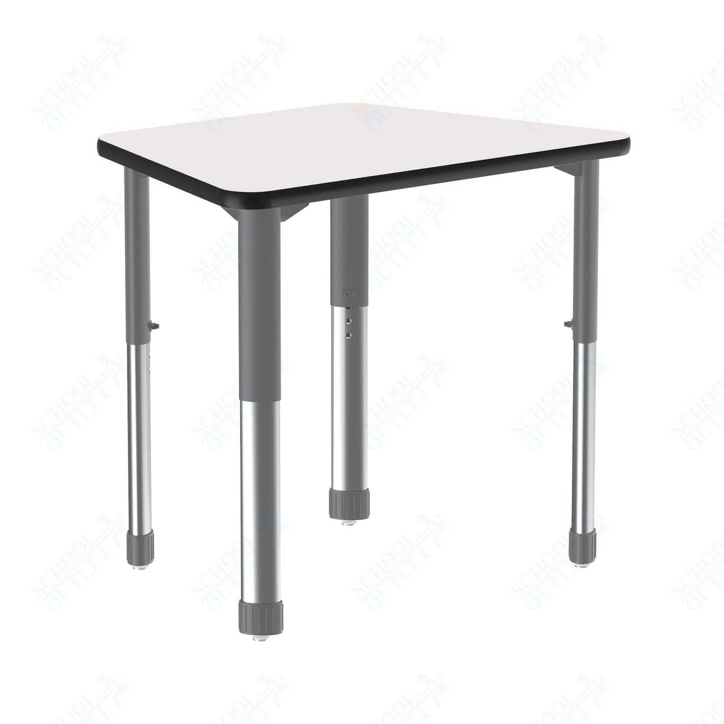 Correll Trapezoid Deluxe High Pressure Collaborative Desk 32"W x 22"L x 25 - 35"H Adjustable Height (COR - AD2232 - TRP - XX) - SchoolOutlet