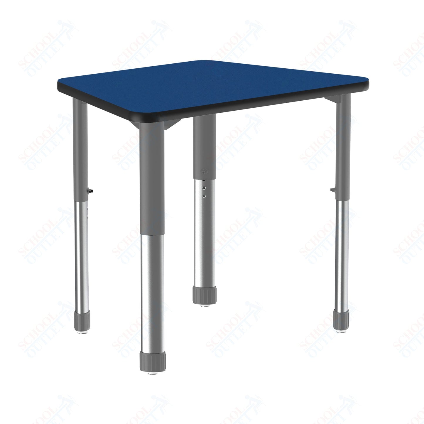 Correll Trapezoid Deluxe High Pressure Collaborative Desk 32"W x 22"L x 25 - 35"H Adjustable Height (COR - AD2232 - TRP - XX) - SchoolOutlet