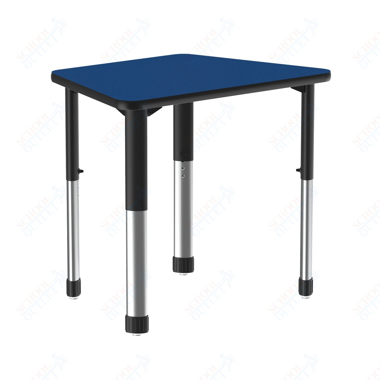 Correll Trapezoid Deluxe High Pressure Collaborative Desk 32"W x 22"L x 25 - 35"H Adjustable Height (COR - AD2232 - TRP - XX) - SchoolOutlet