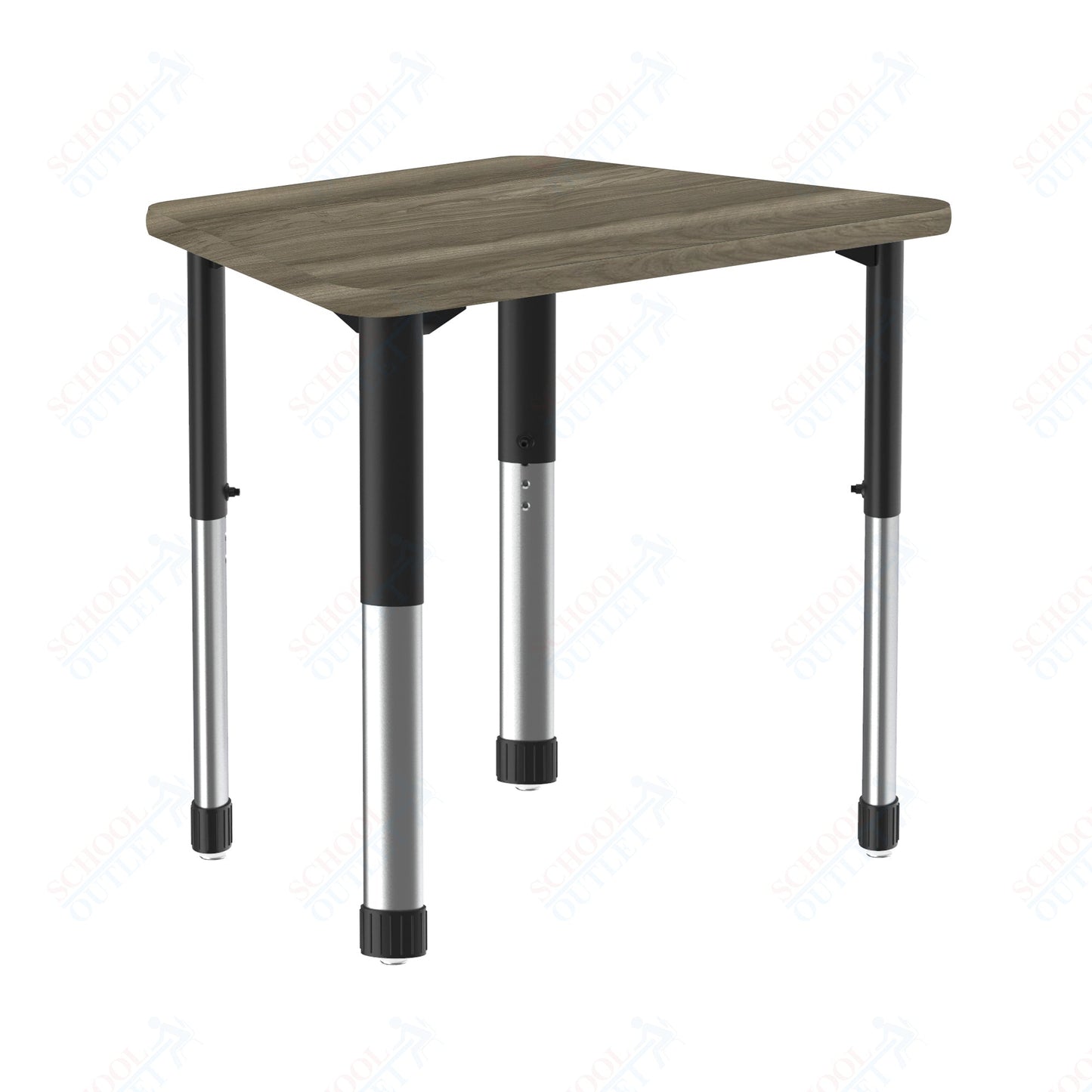 Correll Trapezoid Deluxe High Pressure Collaborative Desk 32"W x 22"L x 25 - 35"H Adjustable Height (COR - AD2232 - TRP - XX) - SchoolOutlet