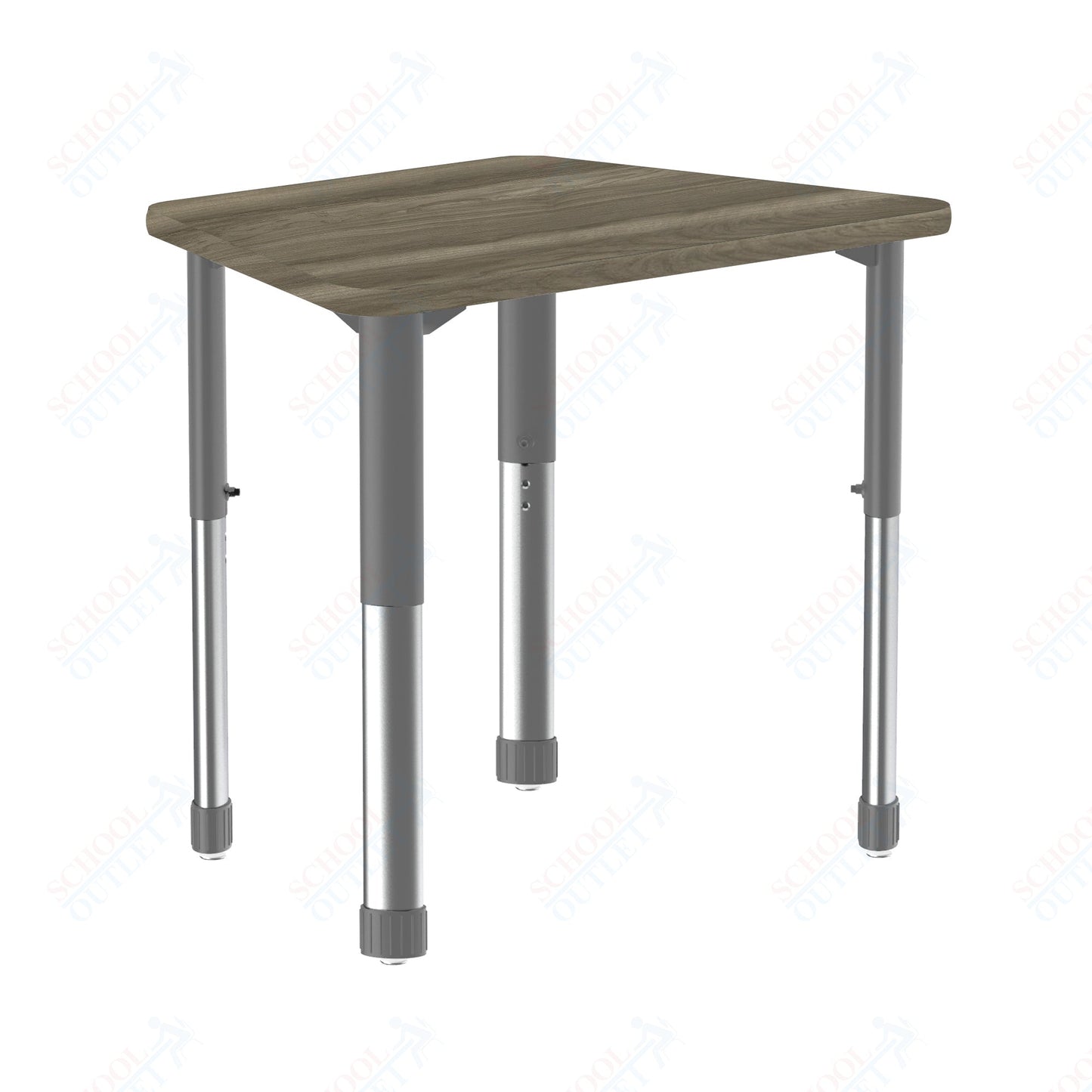 Correll Trapezoid Deluxe High Pressure Collaborative Desk 32"W x 22"L x 25 - 35"H Adjustable Height (COR - AD2232 - TRP - XX) - SchoolOutlet