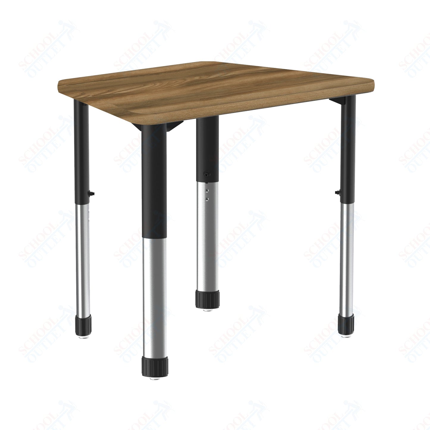 Correll Trapezoid Deluxe High Pressure Collaborative Desk 32"W x 22"L x 25 - 35"H Adjustable Height (COR - AD2232 - TRP - XX) - SchoolOutlet