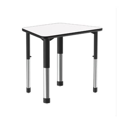Correll Trapezoid Markerboard-Dry Erase High Pressure Collaborative Desk 32"W x 22"L x 25 - 35"H Adjustable Height (COR-AD2232XX-TRP-XX)