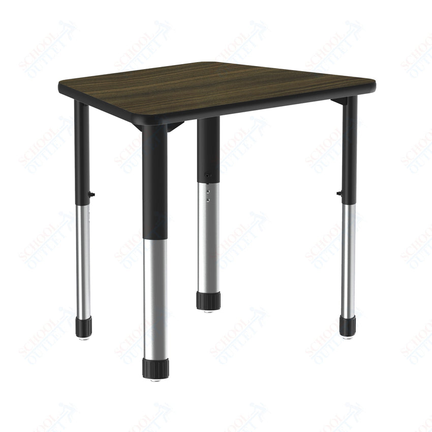 Correll Trapezoid Commercial Laminate Top Collaborative Desk 32"W x 22"L x 25 - 35"H Adjustable Height (COR - AD2232TF - TRP - XX) - SchoolOutlet