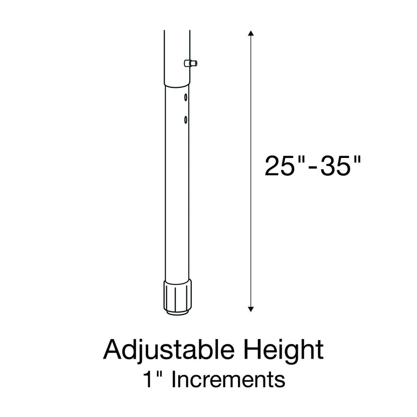 Correll Diamond Deluxe High Pressure Collaborative Desk 34"W x 30"L x 25 - 35"H Adjustable Height (COR - AD3034 - DIA - XX) - SchoolOutlet