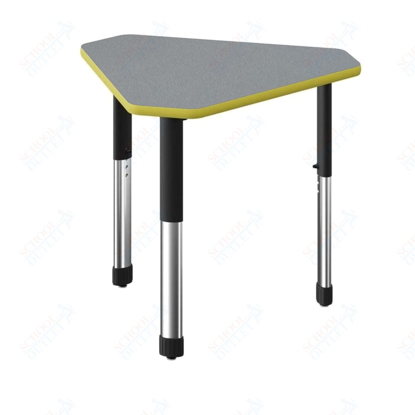 Correll Diamond Deluxe High Pressure Collaborative Desk 34"W x 30"L x 25 - 35"H Adjustable Height (COR - AD3034 - DIA - XX) - SchoolOutlet