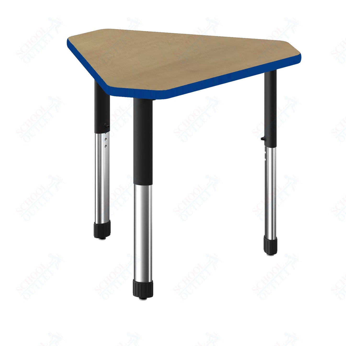 Correll Diamond Deluxe High Pressure Collaborative Desk 34"W x 30"L x 25 - 35"H Adjustable Height (COR - AD3034 - DIA - XX) - SchoolOutlet