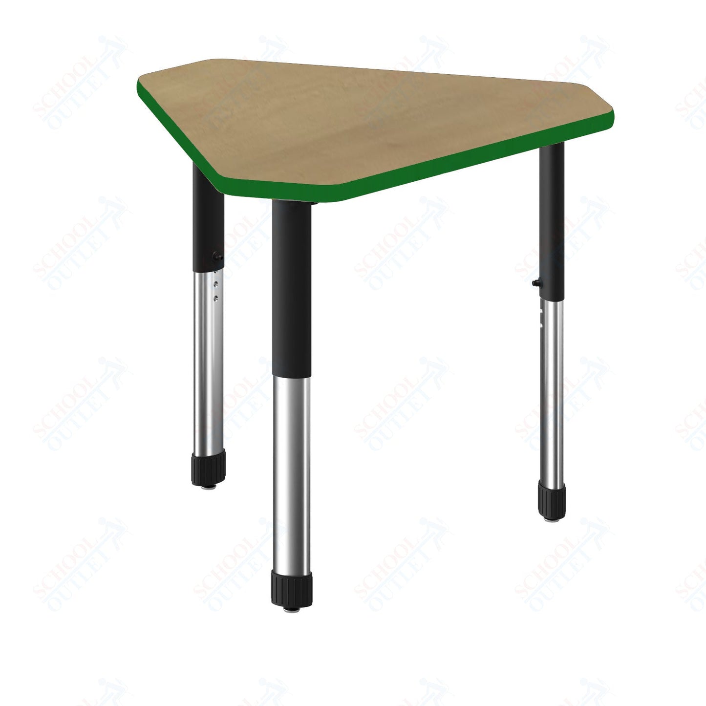 Correll Diamond Deluxe High Pressure Collaborative Desk 34"W x 30"L x 25 - 35"H Adjustable Height (COR - AD3034 - DIA - XX) - SchoolOutlet