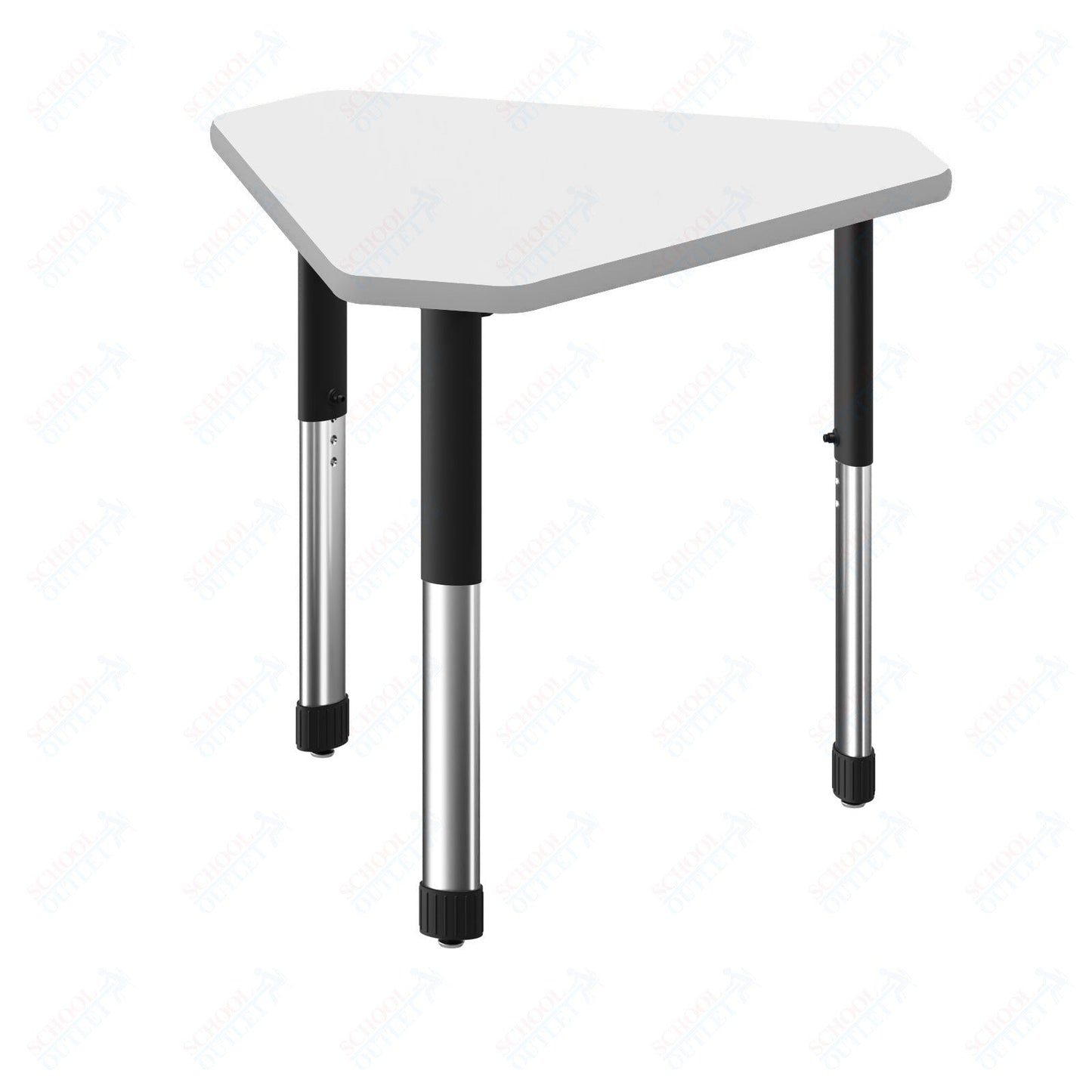 Correll Diamond Markerboard-Dry Erase High Pressure Collaborative Desk 34"W x 30"L x 25 - 35"H Adjustable Height (COR-AD3034DE-DIA-XX) - SchoolOutlet