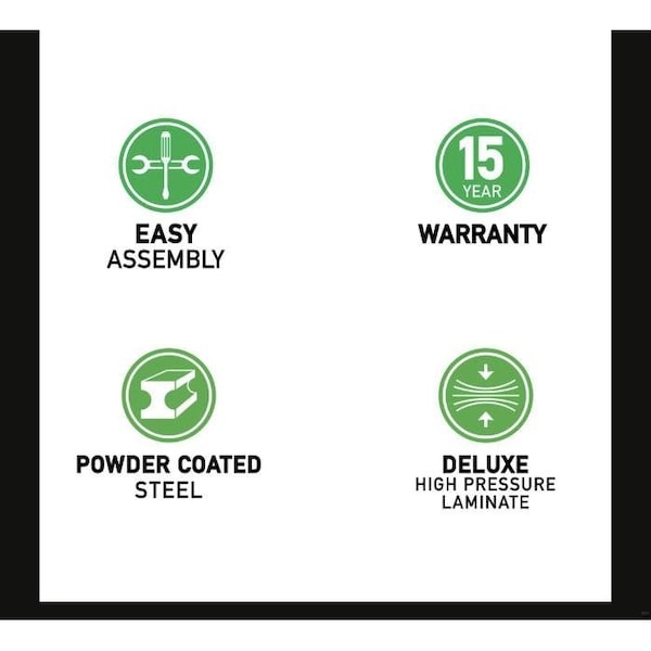 Correll Diamond Markerboard - Dry Erase High Pressure Collaborative Desk 34"W x 30"L x 25 - 35"H Adjustable Height (COR - AD3034DE - DIA - XX) - SchoolOutlet