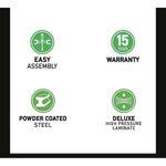 Correll Diamond Markerboard - Dry Erase High Pressure Collaborative Desk 34