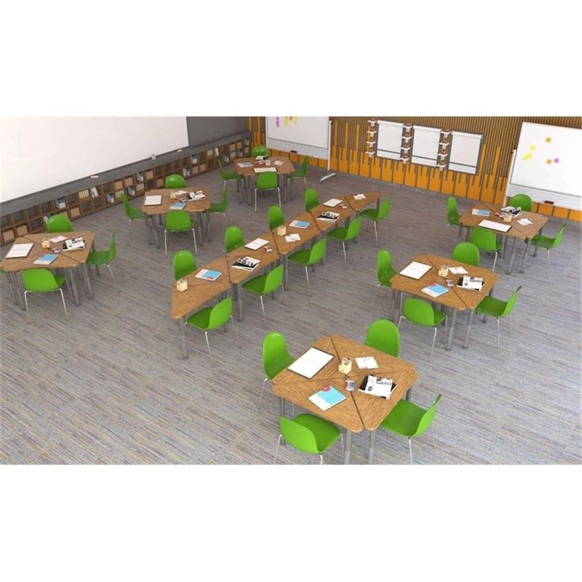 Correll Diamond Commercial Laminate Top Collaborative Desk 34"W x 30"L x 25 - 35"H Adjustable Height (COR - AD3034TF - DIA - XX) - SchoolOutlet