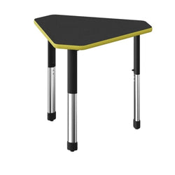 Correll Diamond Commercial Laminate Top Collaborative Desk 34"W x 30"L x 25 - 35"H Adjustable Height (COR-AD3034TF-DIA-XX)