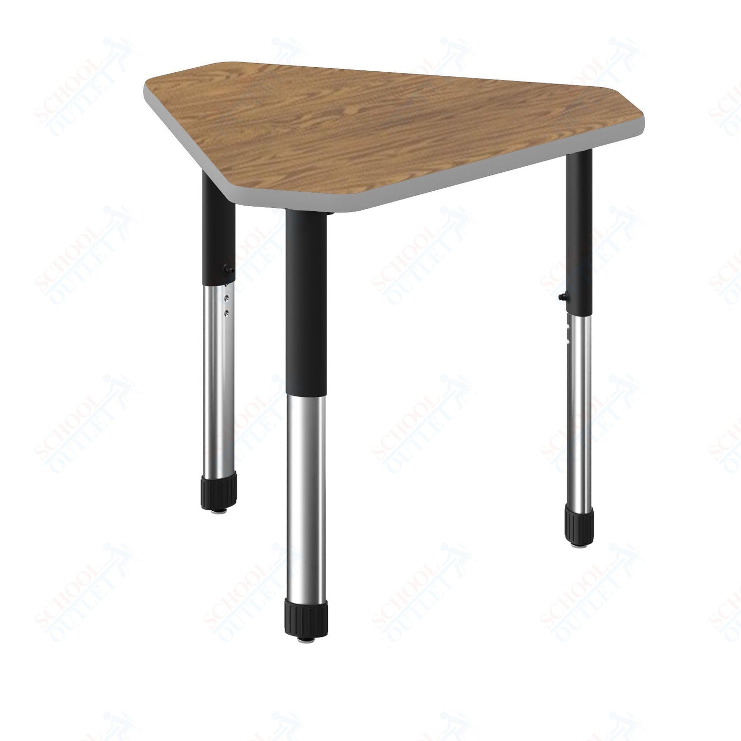 Correll Diamond Commercial Laminate Top Collaborative Desk 34"W x 30"L x 25 - 35"H Adjustable Height (COR - AD3034TF - DIA - XX) - SchoolOutlet