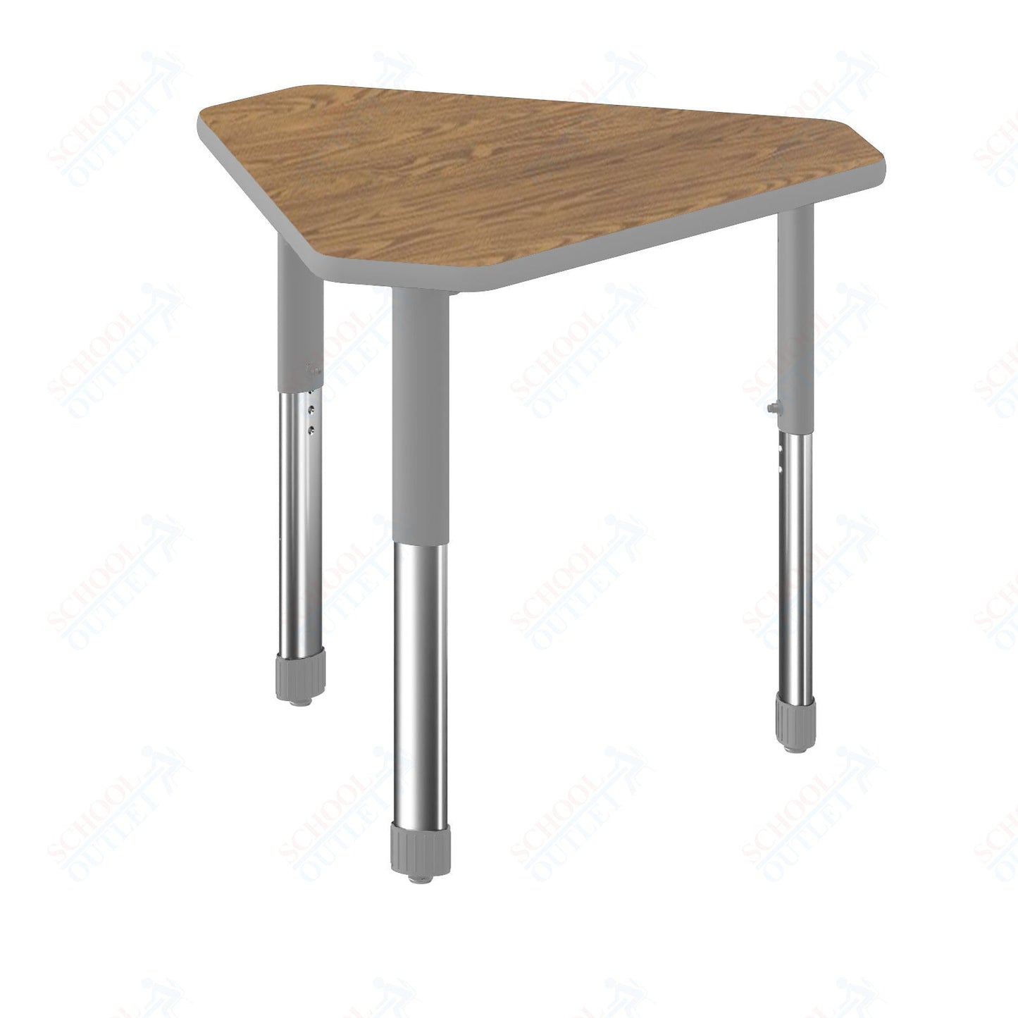 Correll Diamond Commercial Laminate Top Collaborative Desk 34"W x 30"L x 25 - 35"H Adjustable Height (COR - AD3034TF - DIA - XX) - SchoolOutlet