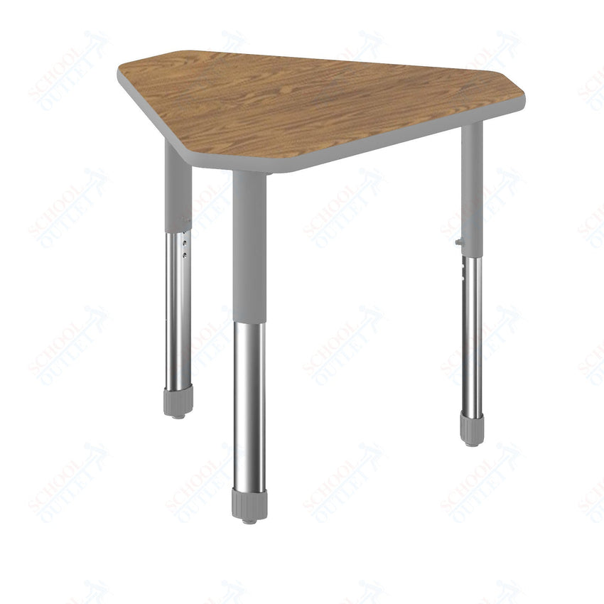 Correll Diamond Commercial Laminate Top Collaborative Desk 34"W x 30"L x 25 - 35"H Adjustable Height (COR - AD3034TF - DIA - XX) - SchoolOutlet