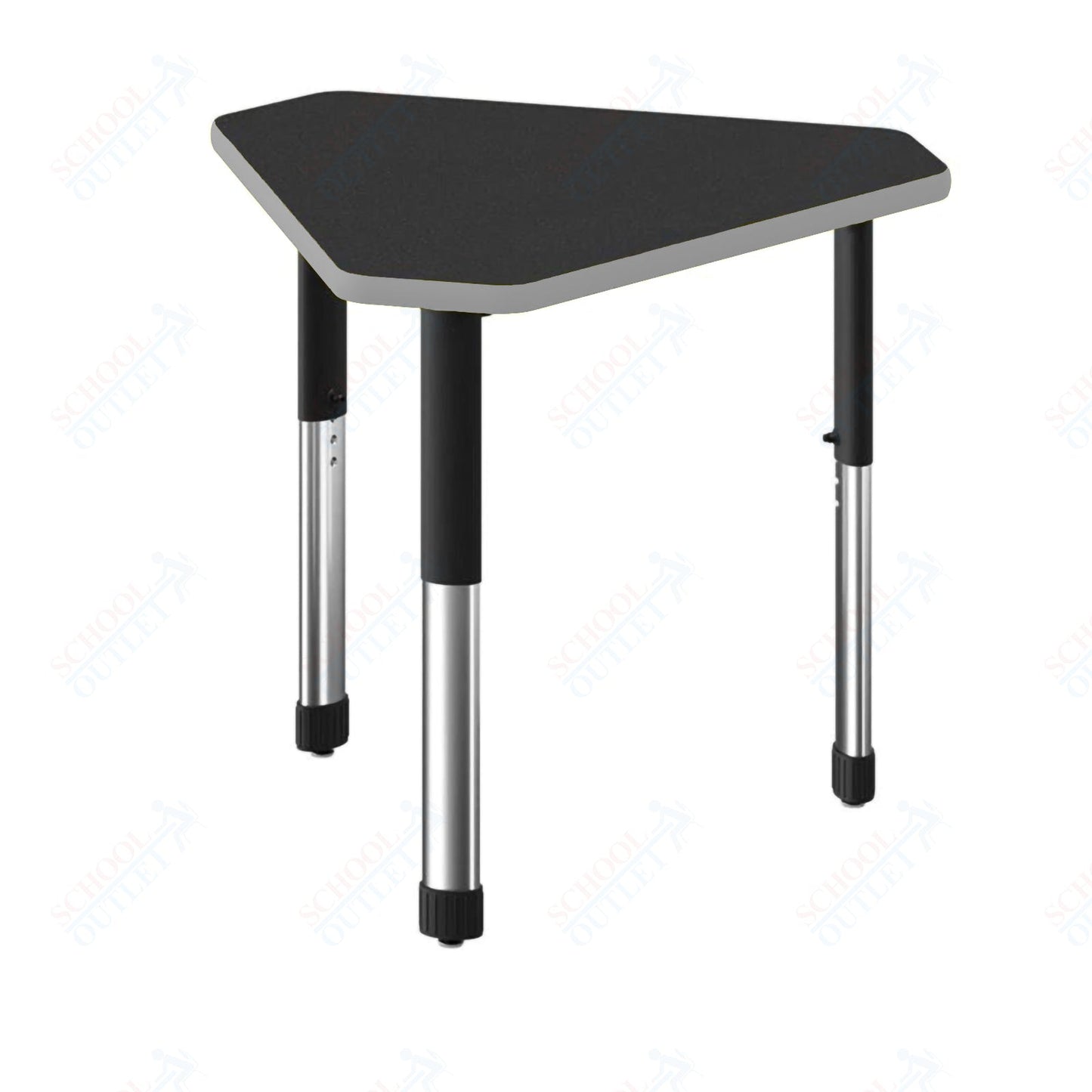 Correll Diamond Commercial Laminate Top Collaborative Desk 34"W x 30"L x 25 - 35"H Adjustable Height (COR - AD3034TF - DIA - XX) - SchoolOutlet
