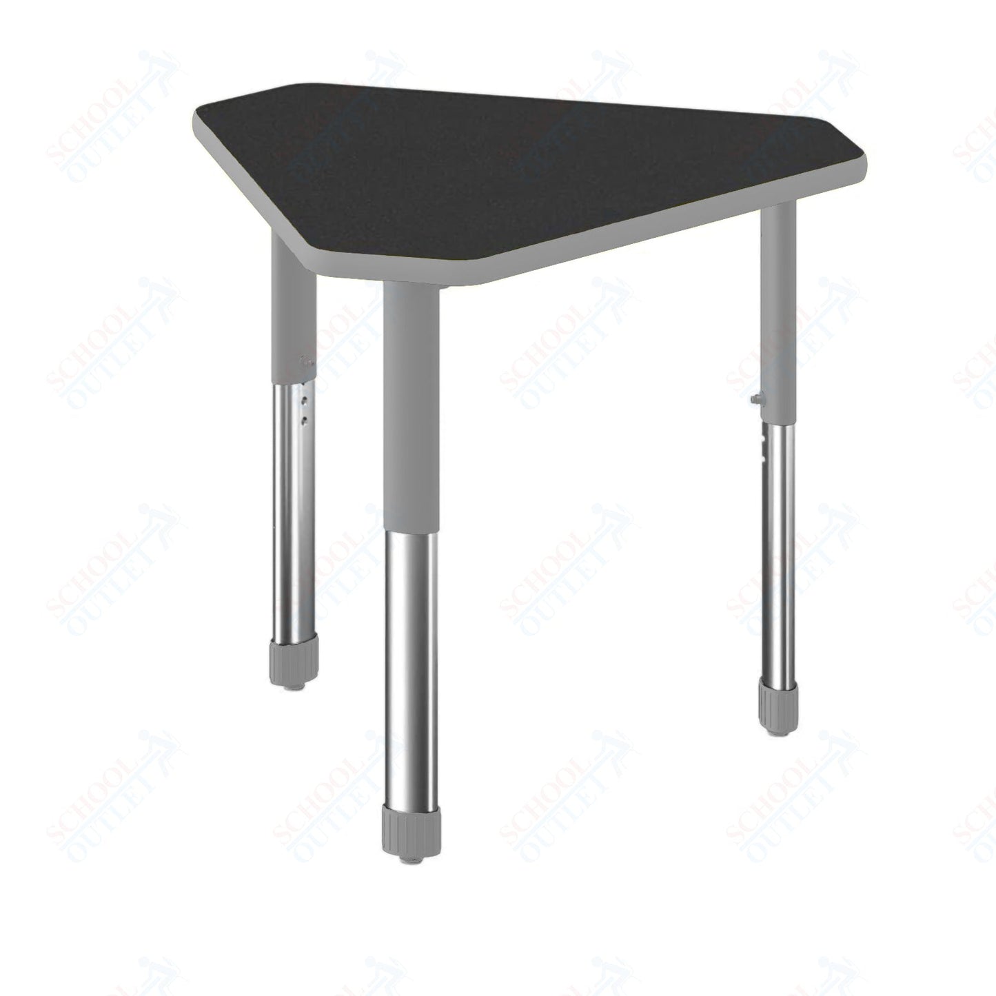 Correll Diamond Commercial Laminate Top Collaborative Desk 34"W x 30"L x 25 - 35"H Adjustable Height (COR - AD3034TF - DIA - XX) - SchoolOutlet
