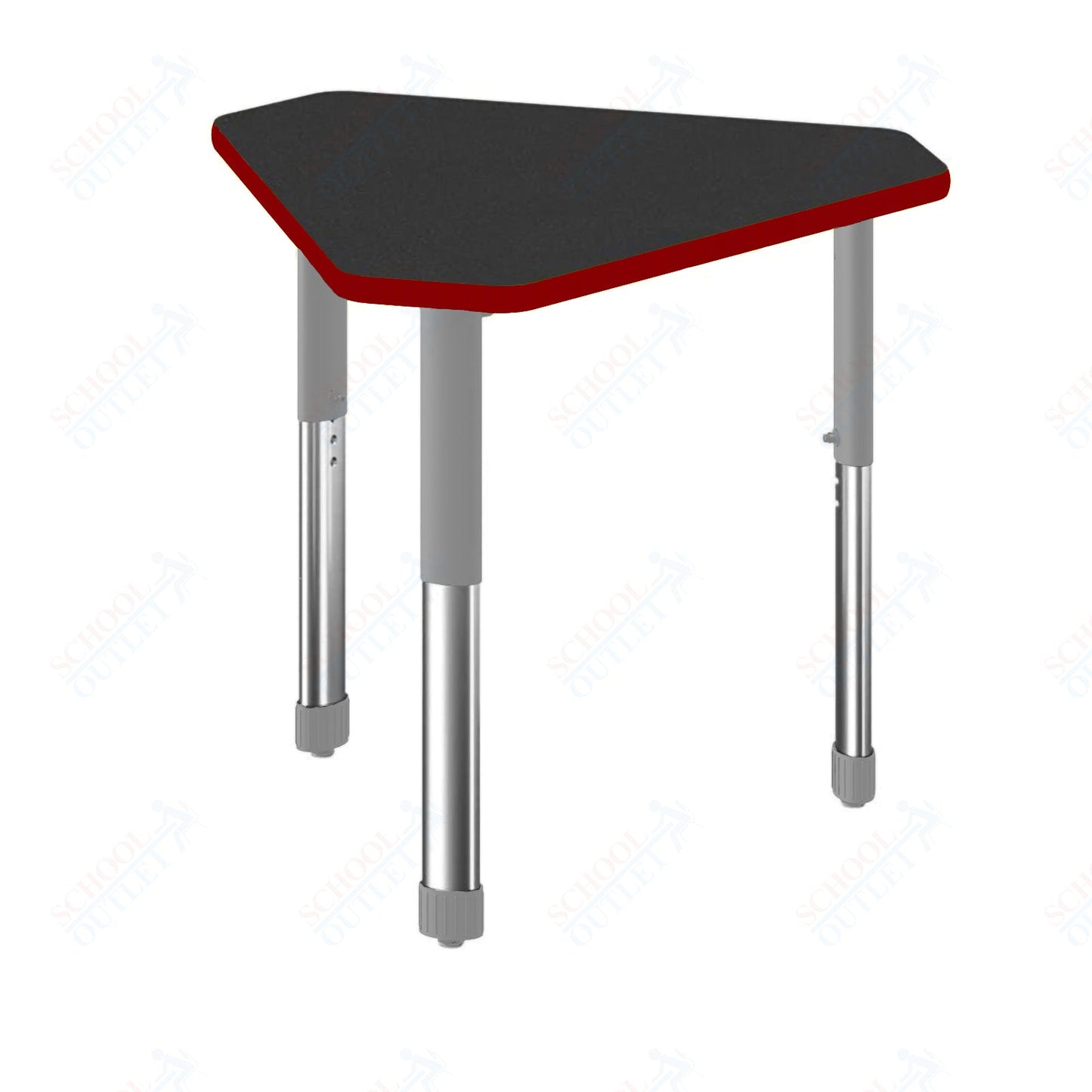 Correll Diamond Commercial Laminate Top Collaborative Desk 34"W x 30"L x 25 - 35"H Adjustable Height (COR - AD3034TF - DIA - XX) - SchoolOutlet