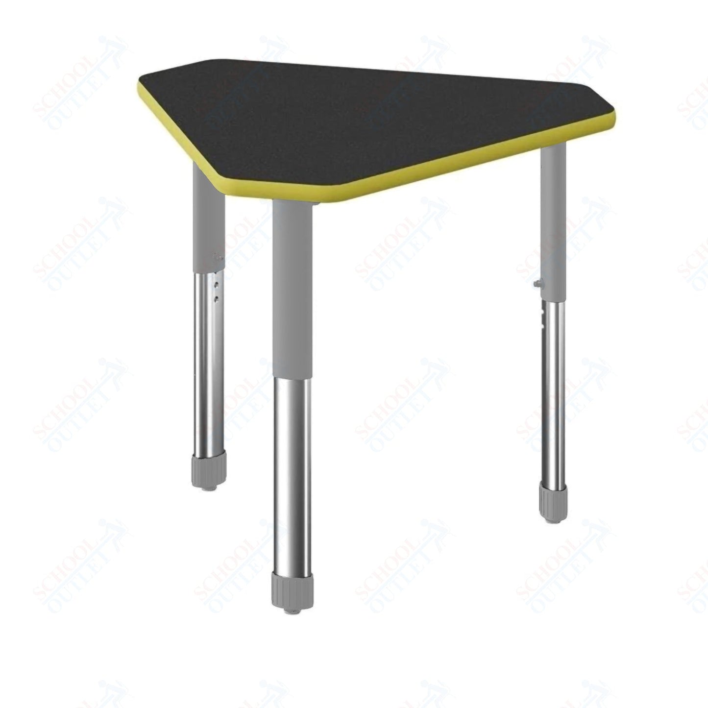Correll Diamond Commercial Laminate Top Collaborative Desk 34"W x 30"L x 25 - 35"H Adjustable Height (COR - AD3034TF - DIA - XX) - SchoolOutlet