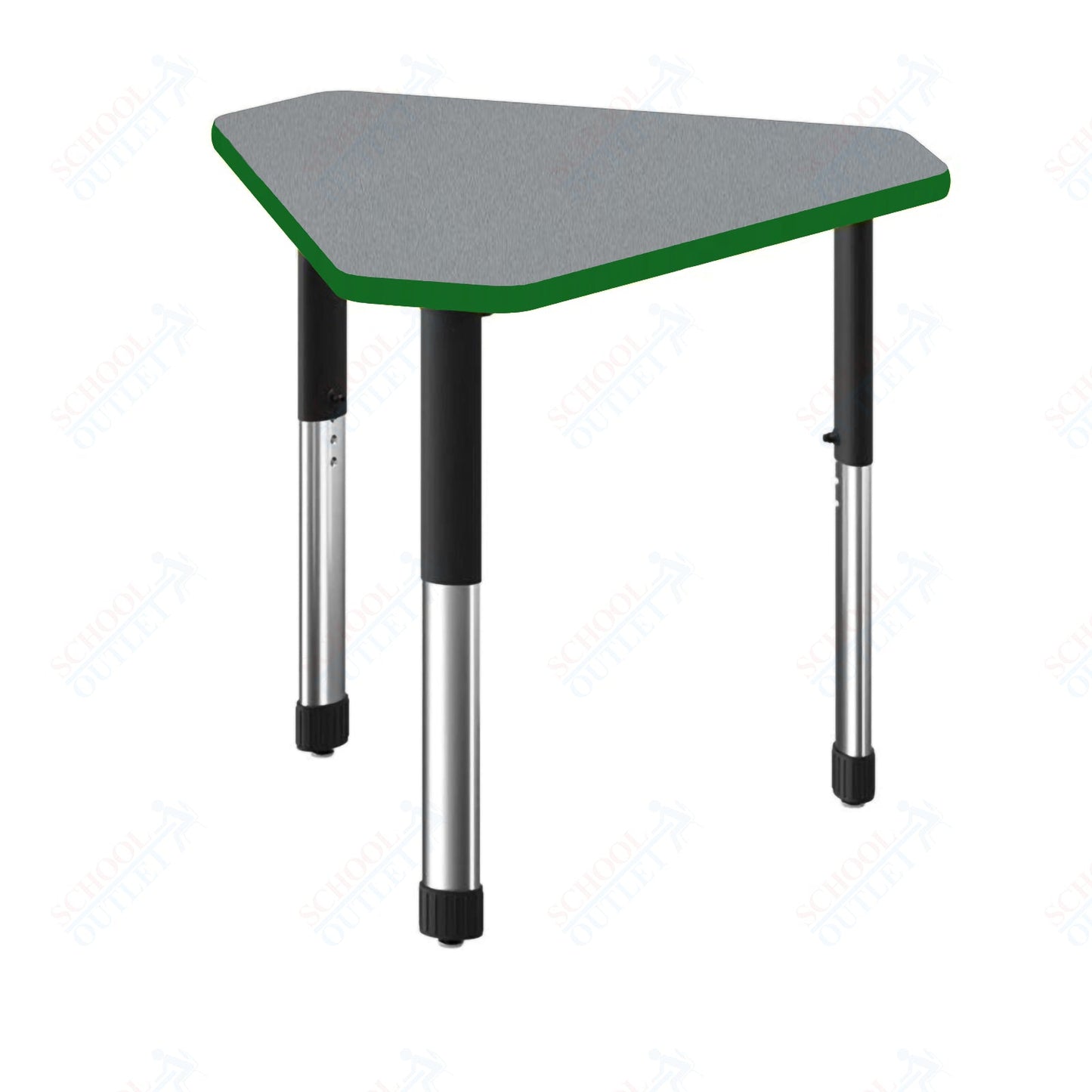 Correll Diamond Commercial Laminate Top Collaborative Desk 34"W x 30"L x 25 - 35"H Adjustable Height (COR - AD3034TF - DIA - XX) - SchoolOutlet