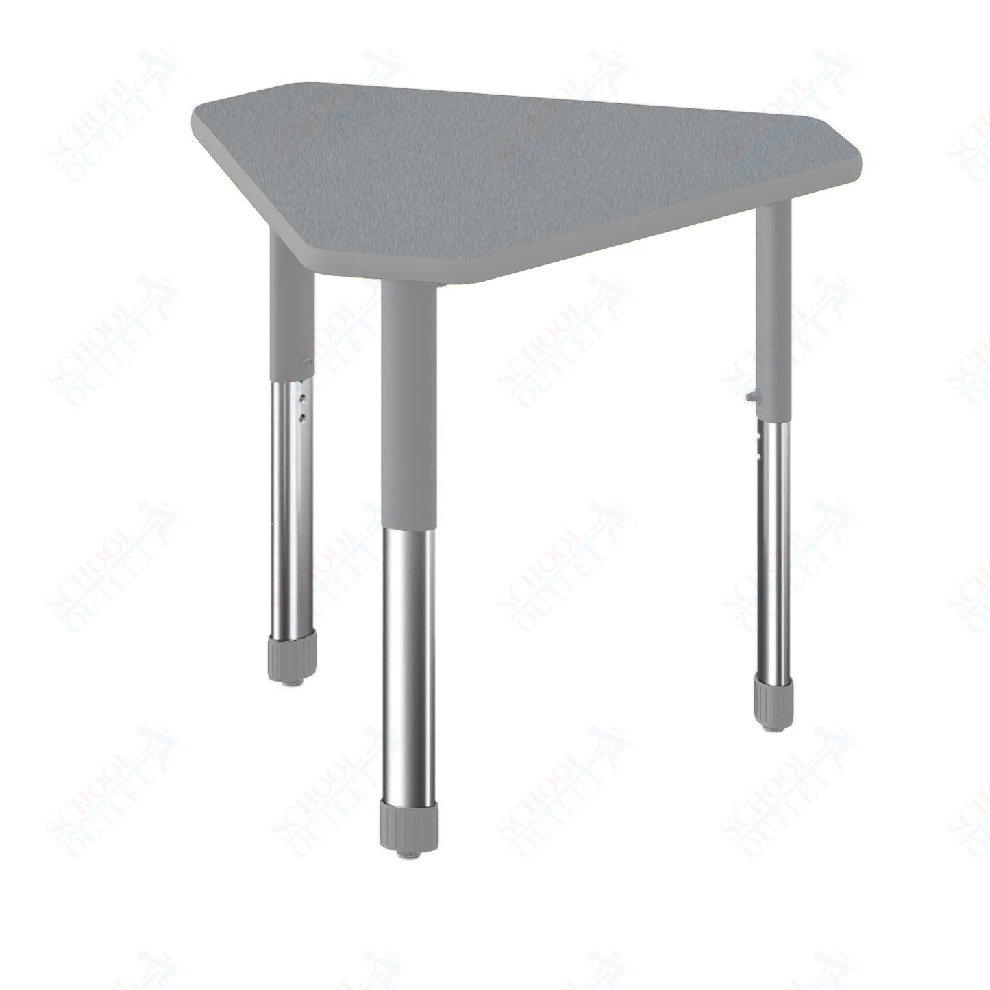 Correll Diamond Commercial Laminate Top Collaborative Desk 34"W x 30"L x 25 - 35"H Adjustable Height (COR - AD3034TF - DIA - XX) - SchoolOutlet