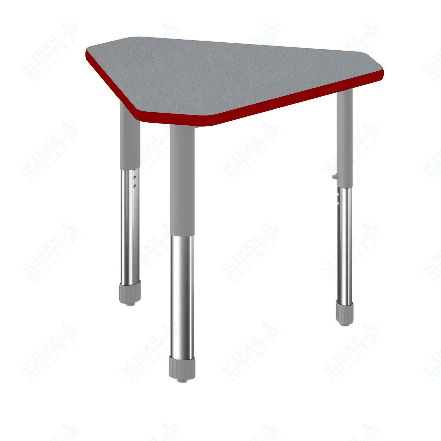 Correll Diamond Commercial Laminate Top Collaborative Desk 34"W x 30"L x 25 - 35"H Adjustable Height (COR - AD3034TF - DIA - XX) - SchoolOutlet