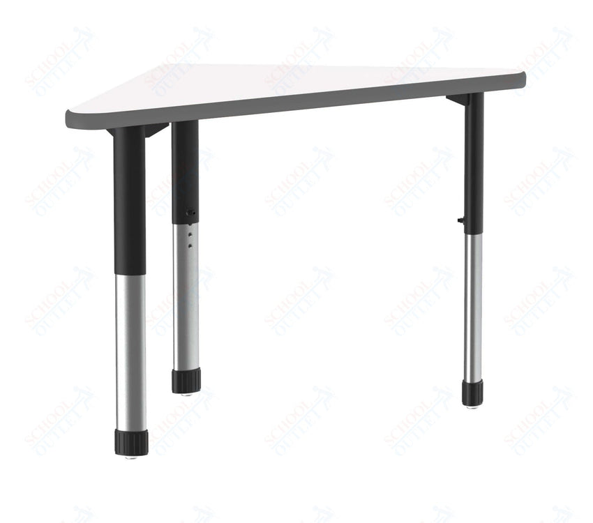 Correll Wing Markerboard - Dry Erase High Pressure Collaborative Desk 41"W x 30"L x 25 - 35"H Adjustable Height (COR - AD3041DE - WING - XX) - SchoolOutlet