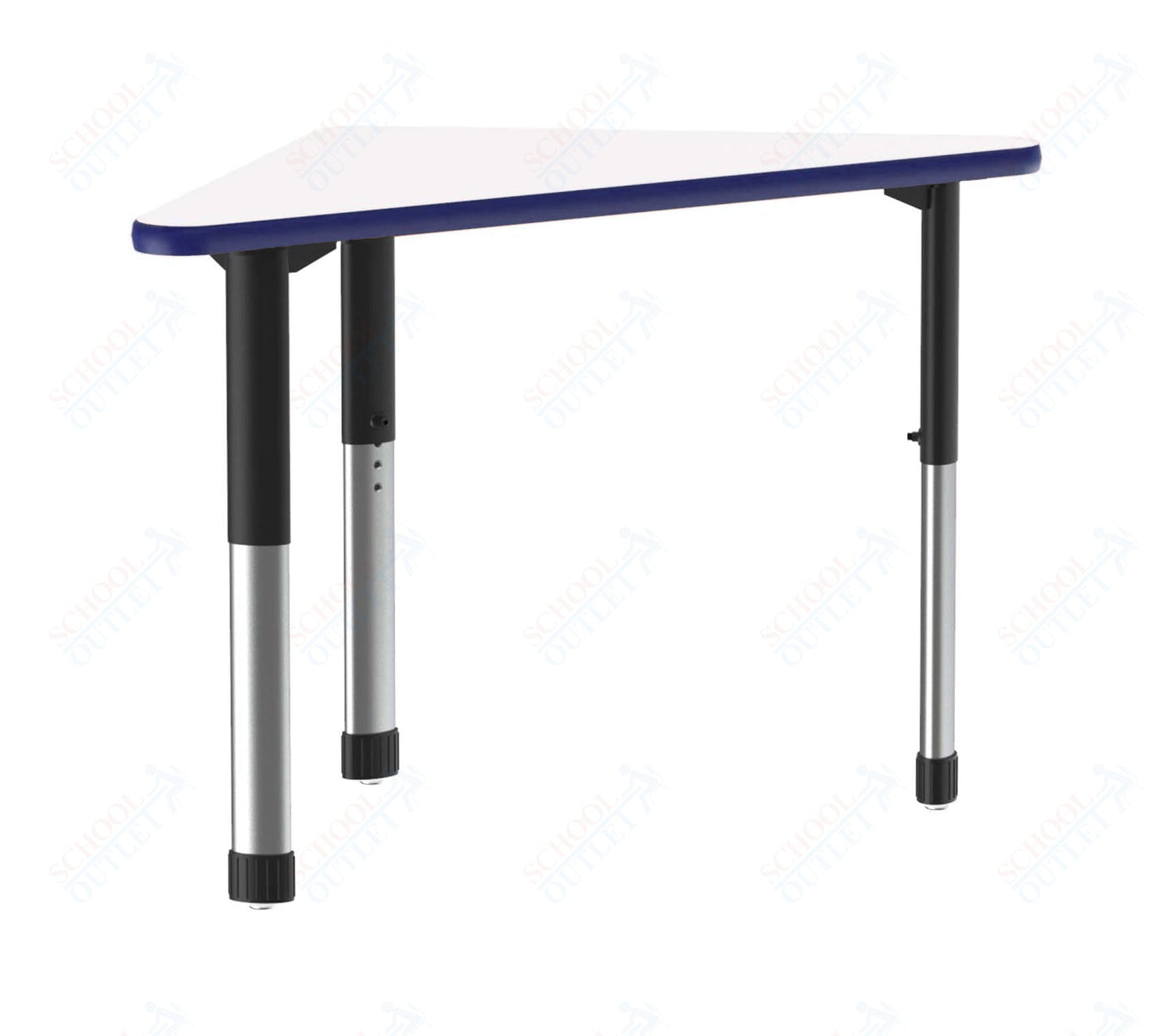 Correll Wing Markerboard - Dry Erase High Pressure Collaborative Desk 41"W x 30"L x 25 - 35"H Adjustable Height (COR - AD3041DE - WING - XX) - SchoolOutlet