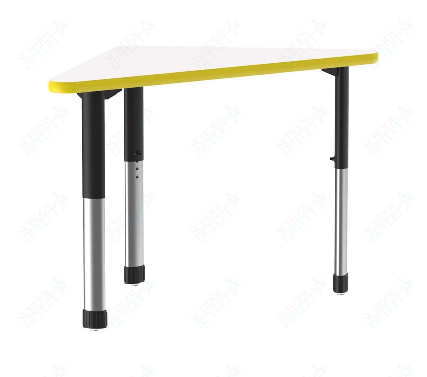 Correll Wing Markerboard - Dry Erase High Pressure Collaborative Desk 41"W x 30"L x 25 - 35"H Adjustable Height (COR - AD3041DE - WING - XX) - SchoolOutlet