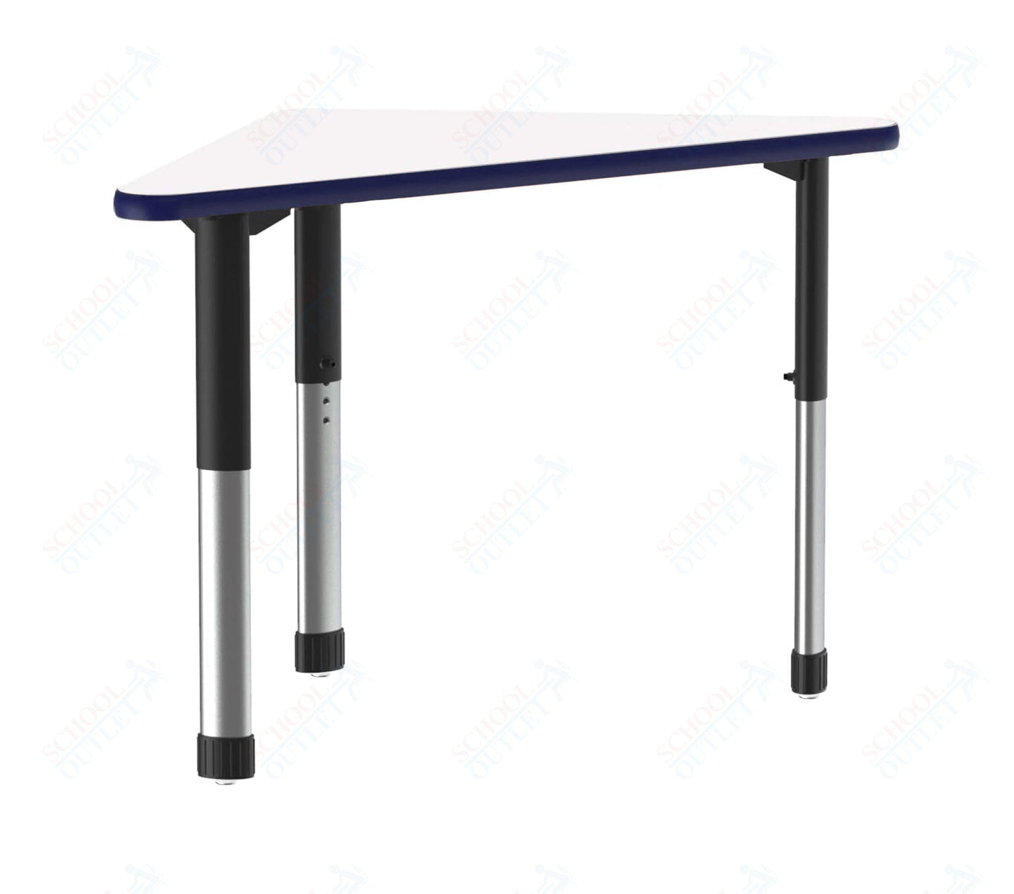 Correll Wing Markerboard - Dry Erase High Pressure Collaborative Desk 41"W x 30"L x 25 - 35"H Adjustable Height (COR - AD3041DE - WING - XX) - SchoolOutlet