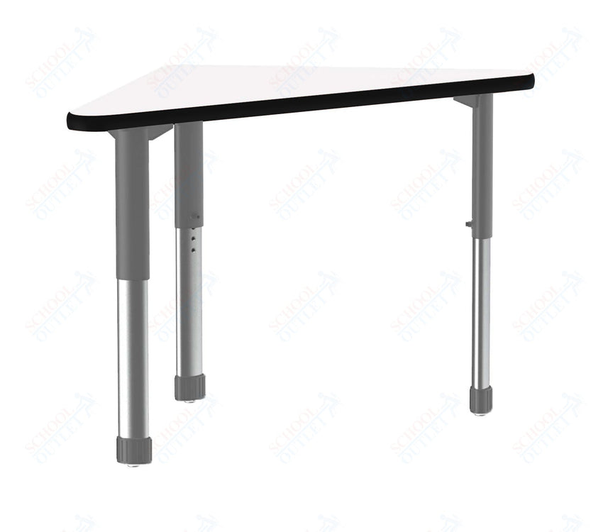 Correll Wing Markerboard - Dry Erase High Pressure Collaborative Desk 41"W x 30"L x 25 - 35"H Adjustable Height (COR - AD3041DE - WING - XX) - SchoolOutlet