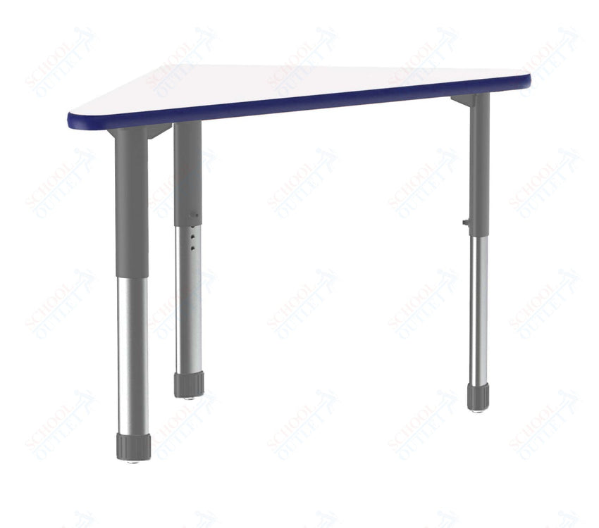 Correll Wing Markerboard - Dry Erase High Pressure Collaborative Desk 41"W x 30"L x 25 - 35"H Adjustable Height (COR - AD3041DE - WING - XX) - SchoolOutlet