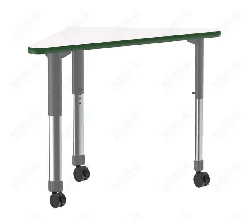 Correll Wing Markerboard - Dry Erase High Pressure Collaborative Desk 41"W x 30"L x 25 - 35"H Adjustable Height (COR - AD3041DE - WING - XX) - SchoolOutlet