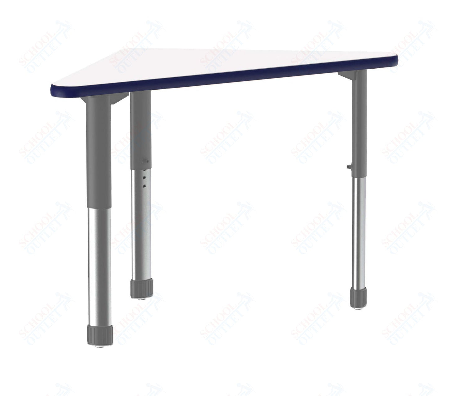 Correll Wing Markerboard - Dry Erase High Pressure Collaborative Desk 41"W x 30"L x 25 - 35"H Adjustable Height (COR - AD3041DE - WING - XX) - SchoolOutlet